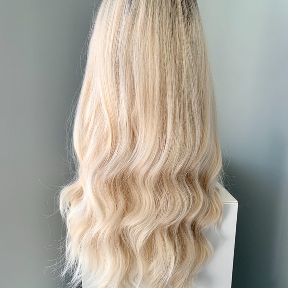 NEW Long Blonde Body Wave Synthetic Wig - Picture 2 of 4